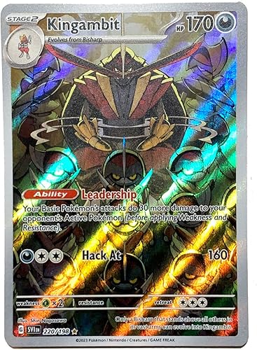 Pokemon - Kingambit 220/198 - Scarlet & Violet - Illustrator Rare - Holo Full Art
