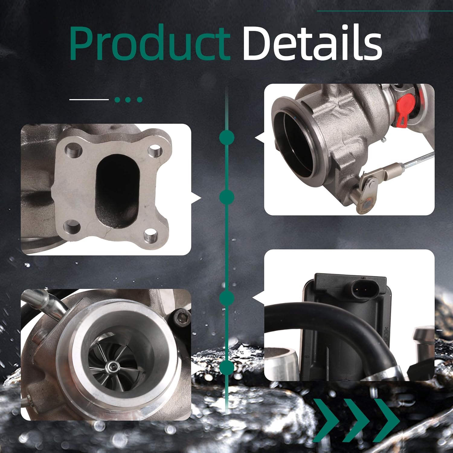 12687057 Turbo Turbocharger Assembly Fit for Chevy Malibu L LS LT 1.5L EcoTec Engine 2016-2023 Replace 12669064