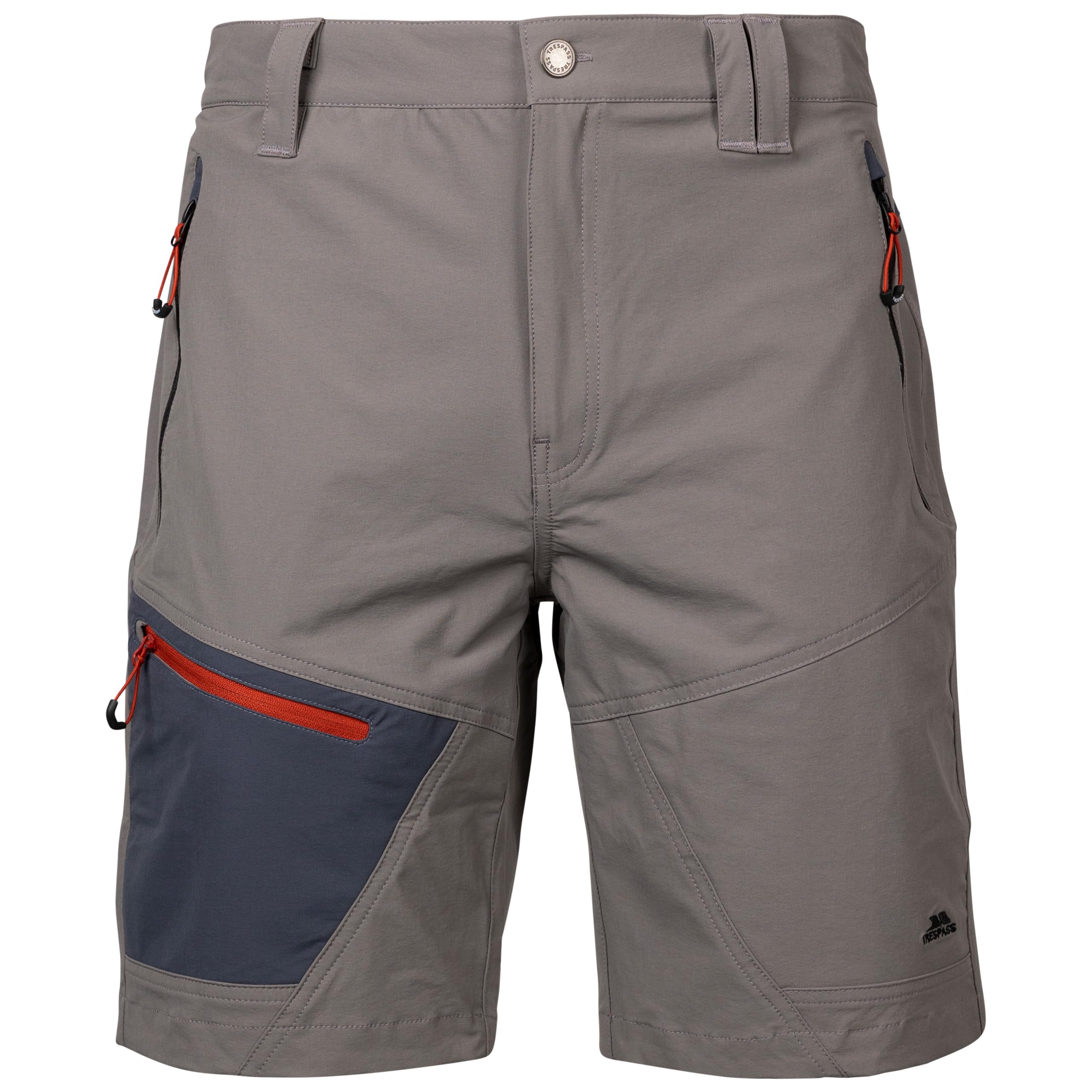 Trespass Daars Herren Adventure Shorts - Herren Stretch Walking Shorts - Arbeitshose mit mehreren Taschen - Cargo Trekking-Shorts mit Größenversteller