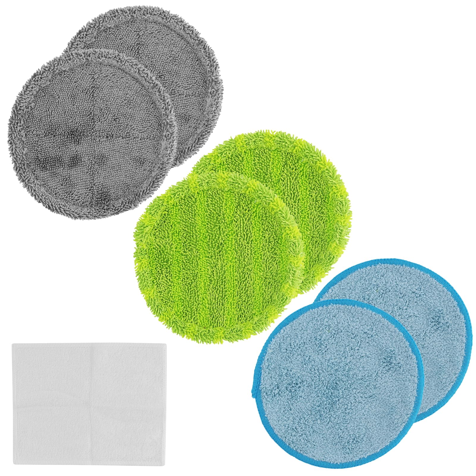 6 Pcs Reusable Mop Refill Pads, Heavy Duty Microfibre Wet Dry Cleaning Mop Heads, for Wet Dry Floor Cleaning Hardwood Laminate Floor
