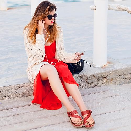 おはな Wedge Sandals For Women FAKKDUK Close Toed Sandals Women