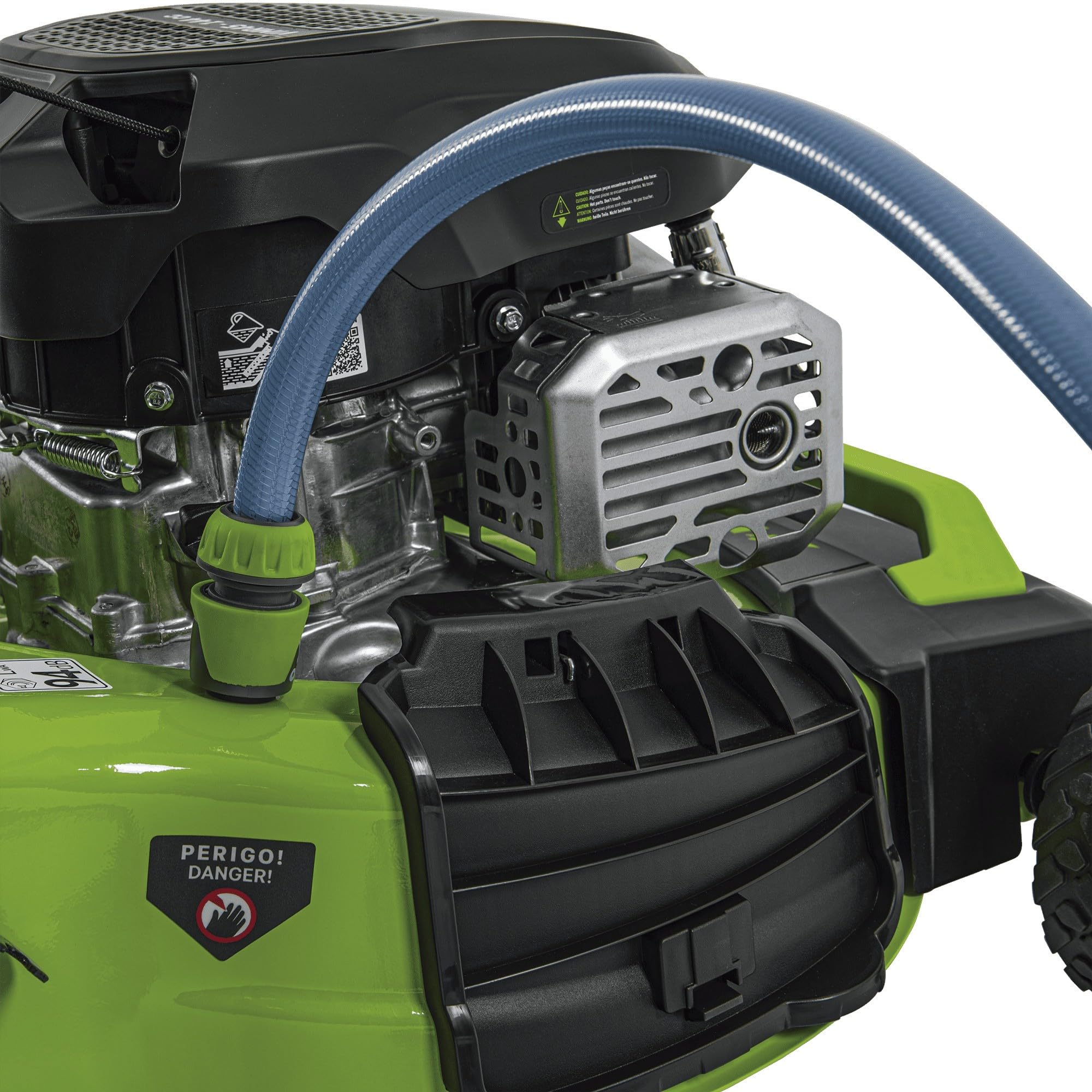 VITO - Cortacésped térmico gasolina 4,5 CV 144 cc corte 46 cm bandeja 60 L Mulching 7 alturas 25 a 75 mm