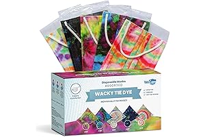 50 Disposable Fun Masks Individually Wrapped