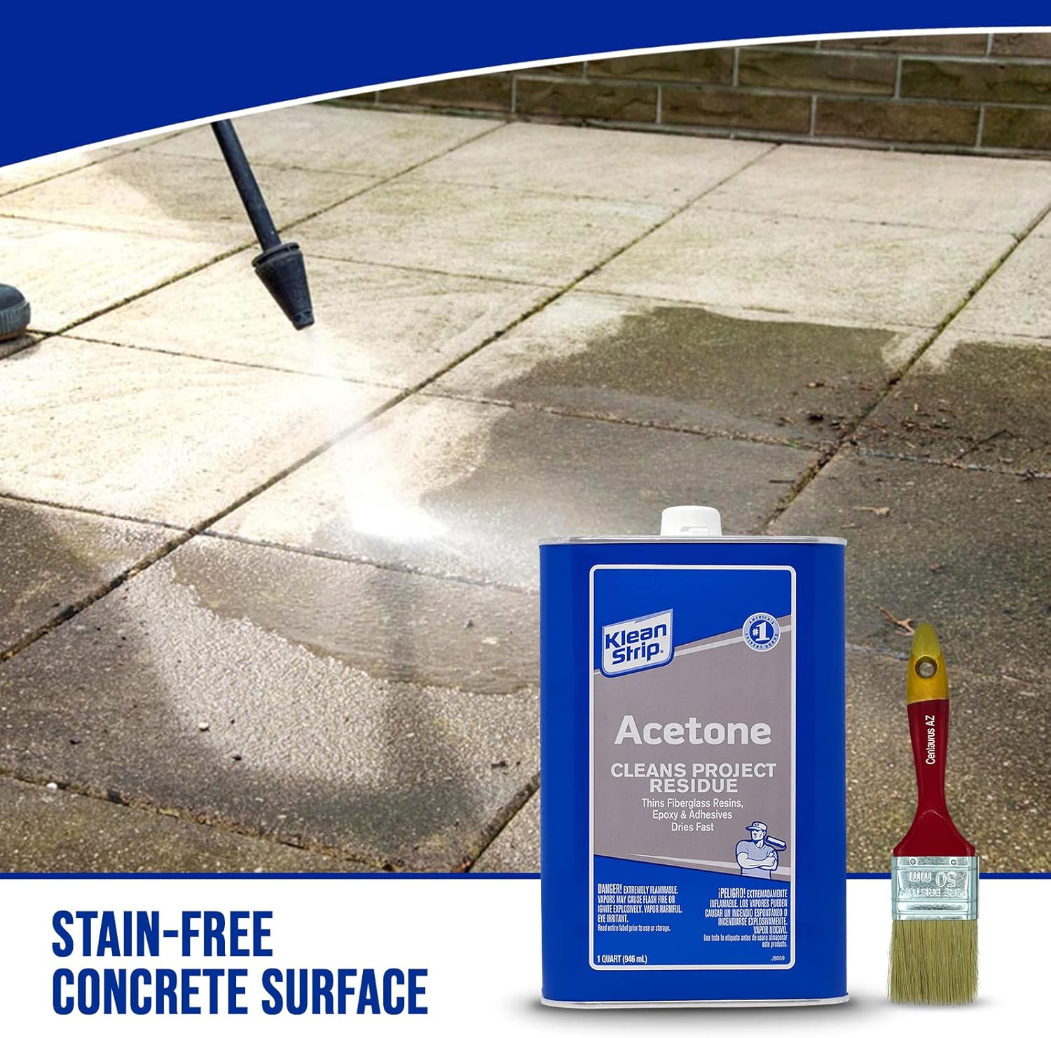 Buy KleanStrip Acetone Strong FastActing Thinning Cleaning Fiberglass Epoxy Resins Adhesives