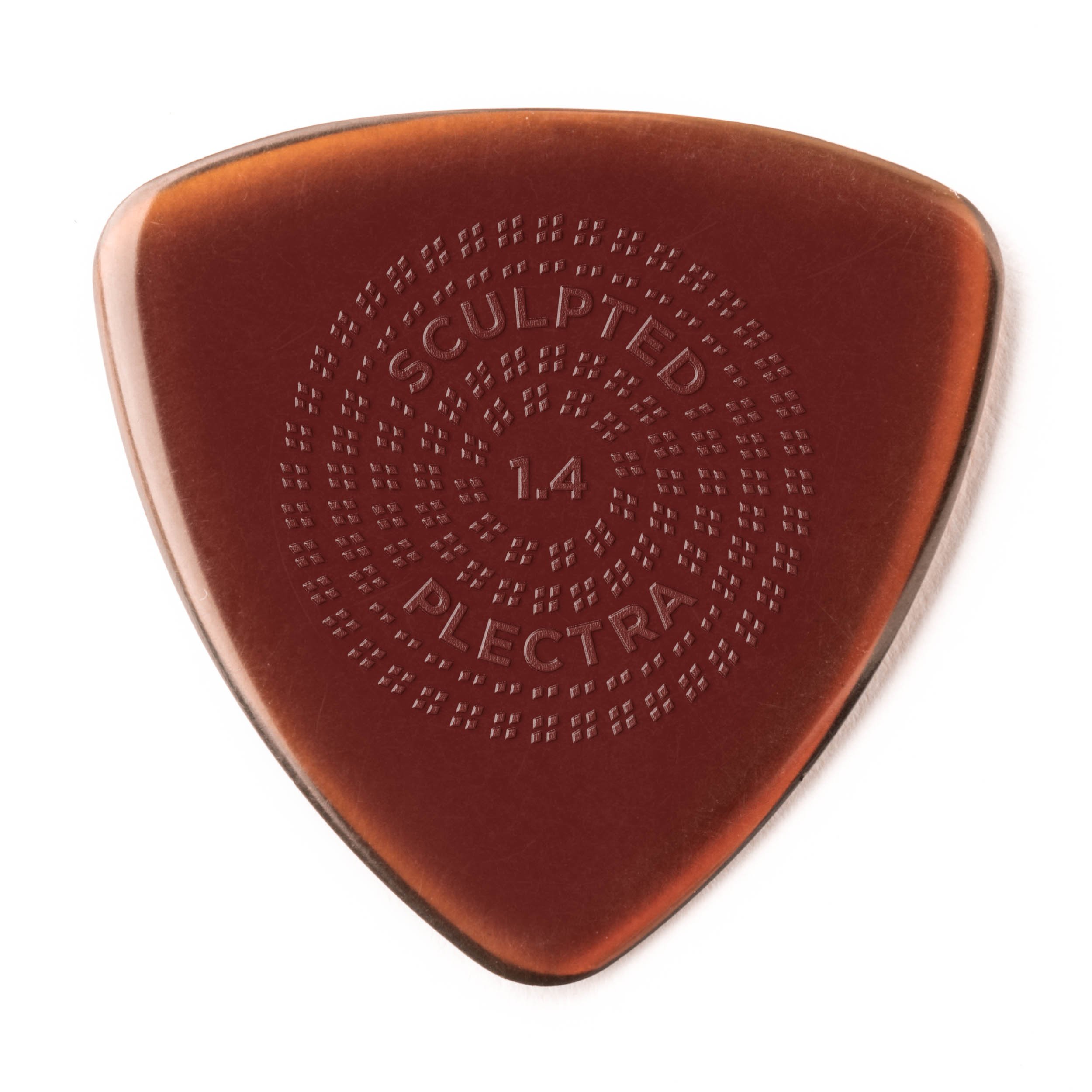 Dunlop 512R1.4 Primetone® - Púa triangular esculpida con agarre, 1,4 mm, 12 unidades