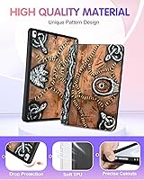 Vista 3 de Funda para iPad de 9ª/8ª/7ª Generación de 10.2 Pulgadas para Niñas Lindas Mujeres Folio Cubierta Inteligente con Soporte para Lápiz Libro de Horror