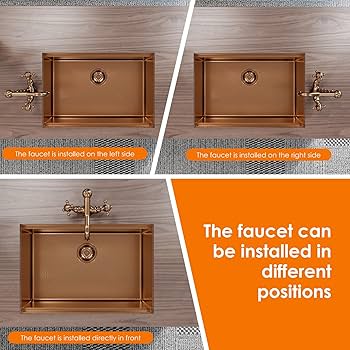 ⭐︎　27cm Davivy 27 Inch Kitchen Sink, 27x19 Inch Single Bowl