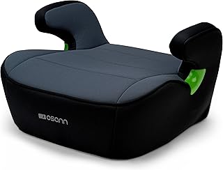 Osann Junior, Sitzerhöhung Auto Kinder, Kindersitzerhöhung ohne Isofix 126-150cm (ca. 15-36 kg), Sitzschale i-Size - Nero