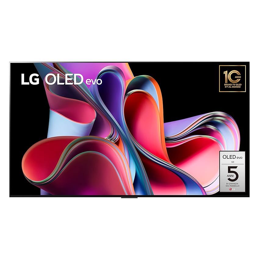 Immagine del prodotto LG OLED evo 55'', Smart TV 4K, OLED55G36LA, Serie G3 2023, Design One Wall, Processore α9 Gen6, Brightness Booster Max, Dolby Vision, Wi-Fi 6, 4 HDMI 2.1 @48Gbps, VRR, ThinQ AI, webOS 23