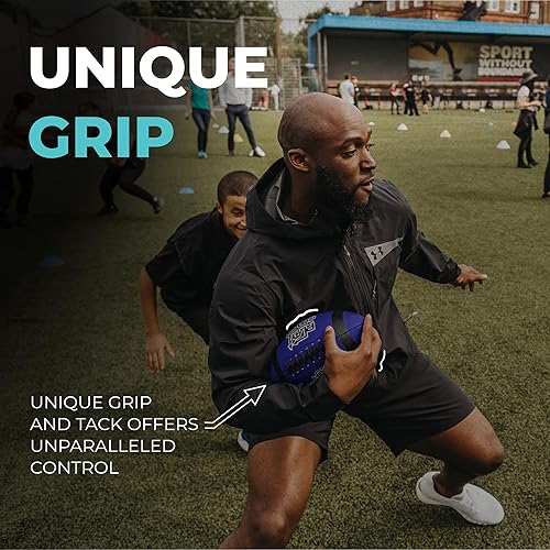 Miniatura 6 de Fútbol Juvenil en Tallas Junior y Peewee con 10 Rutas Básicas de Pase para Niños de 6 a 12 años - Aprobado por Drew Brees, Fútbol de Cuero para