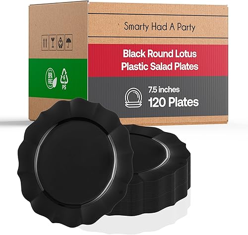 Smarty Had A Party - Platos de plástico desechables, platos llanos - Platos de fiesta, platos de boda para celebraciones y uso diario - Platos
