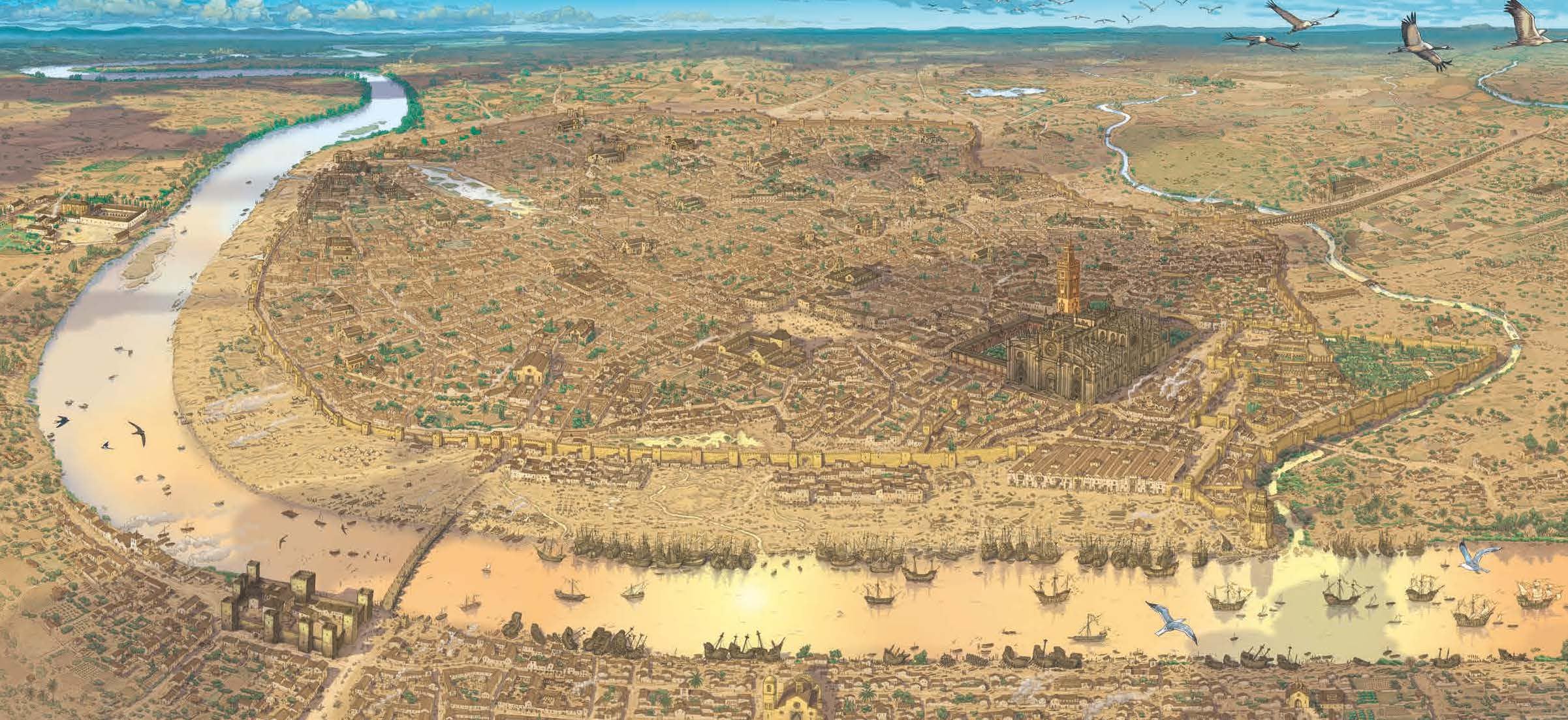 Sevilla, puerta del mundo: Historia ilustrada de una ciudad imperial