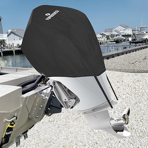 Miniatura 7 de Fuprosico Cubierta de motor fuera de borda de ajuste personalizado compatible con Mercury 175HP, 200HP, 225HP, 175PRO XS - 4 STR V6 3.4L 2018-2023,