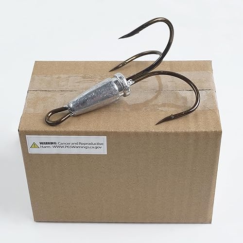 Miniatura 7 de Ganchos de enganche para enganchar ganchos agudos pesados, 4 ganchos de pesca con peso grandes para peces agudos para pesca de cebo, trucha, lubina,