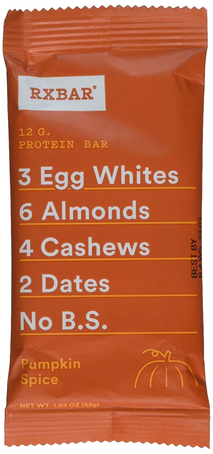 Rx Bar Protein Bar, Pumpkin Spice, 1.83 Oz (12 Count