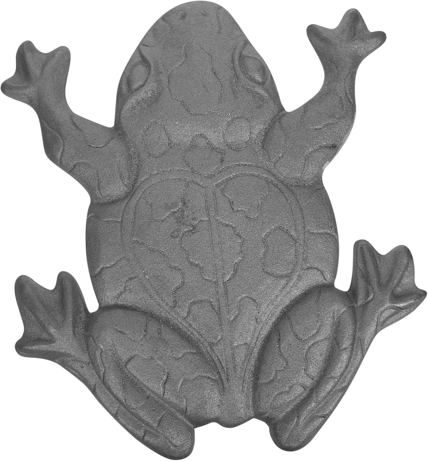 Cast Iron Frog Stepping Stone Non Slip Textured Surface for Footing Decorative Frog Statue for Garden Walkway Pathway Landscaping Outdoor Stone for All Seasons