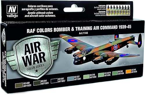Vallejo RAF Colors Bomber & Training Command 1939-45 - Kit de pintura modelo