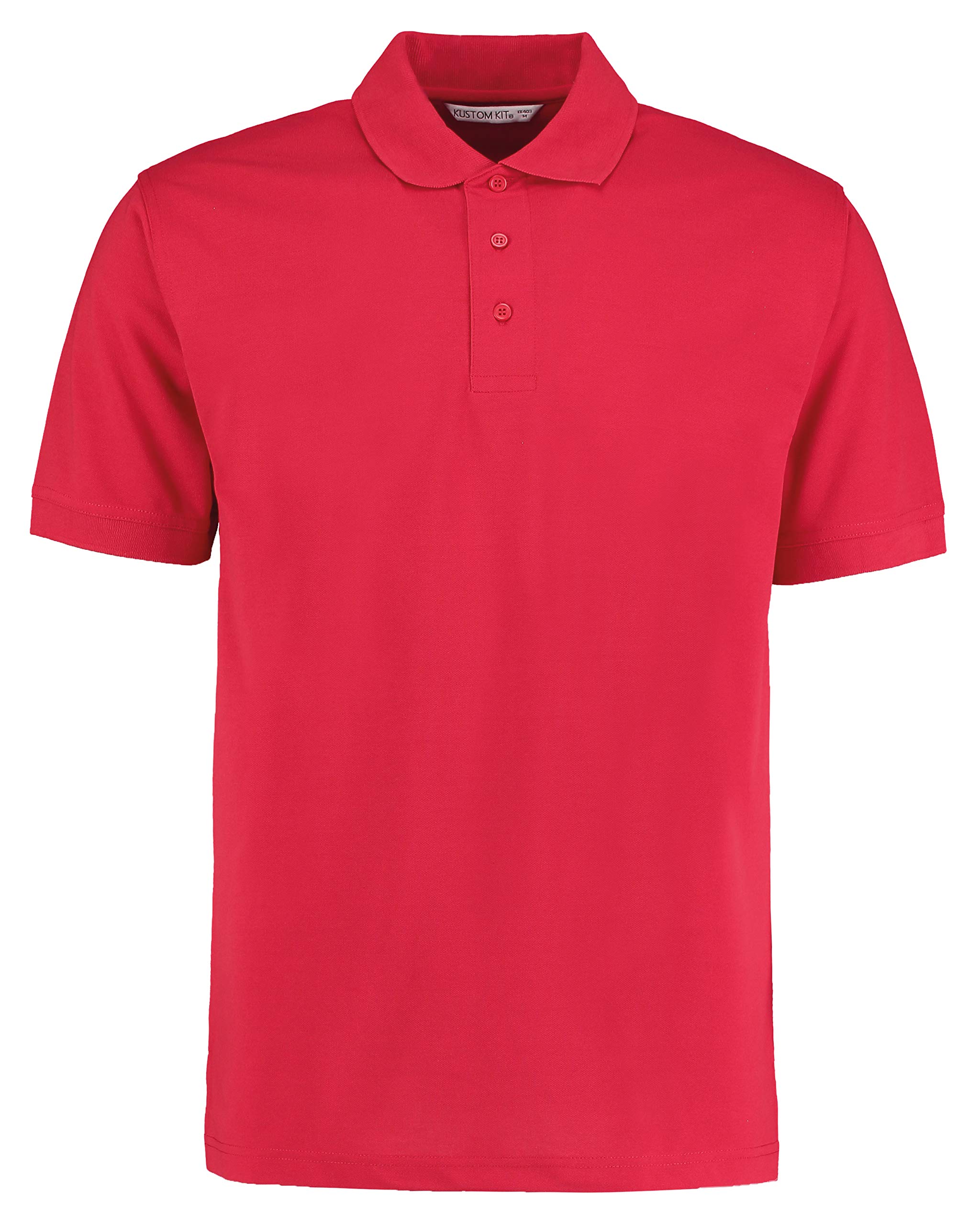 Kustom Kit Unisex Comfort Finish Klassic Polo Shirt Red 4XL