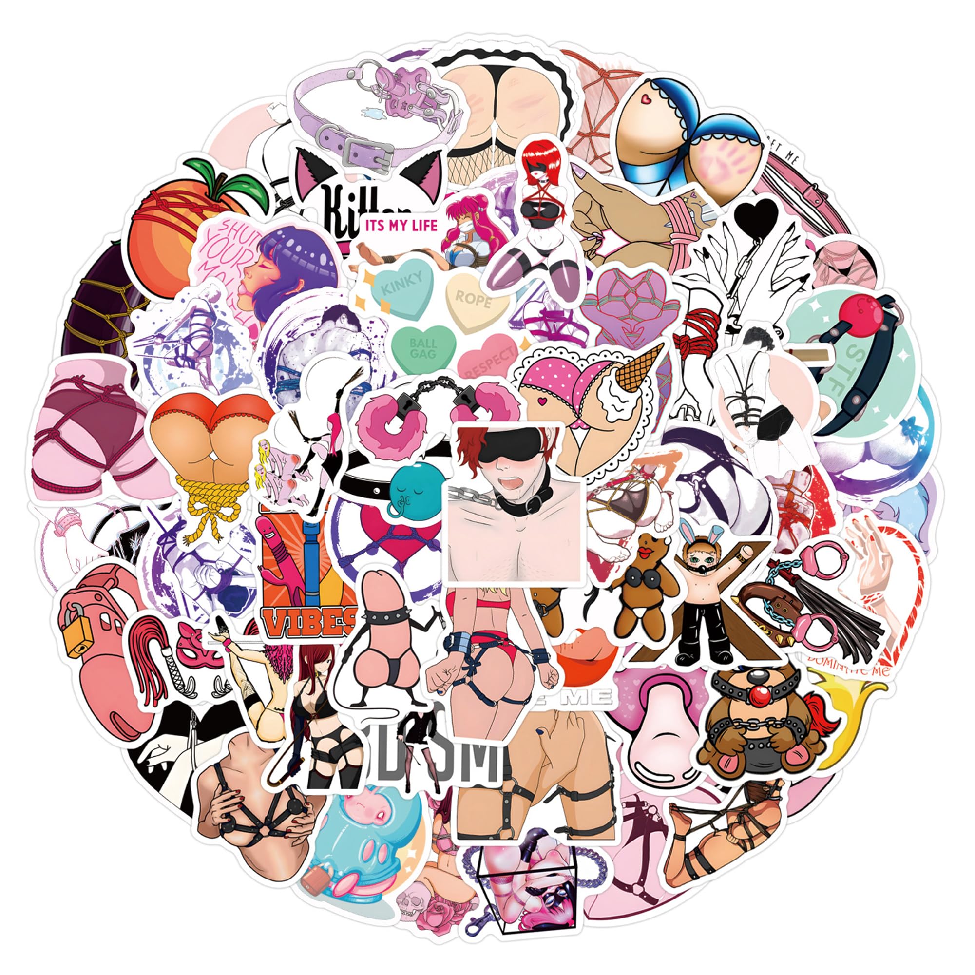 120Pcs I Love BDSM Stickers,Sexy Stickers for Adults Dirty, Hot Girl BDSM Stickers,Scrapbooking Stickers,Aesthetic Vinyl Stickers Gift,Decorations DIY Stickers,Party Favor Stickers Pack