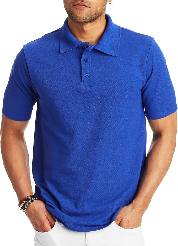 Hanes Men's Short Sleeve X-Temp Polo Shirt