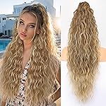 ORSUNCER Ponytail Extension Claw Clip 18 Curly Pony Tail Clip in Hair Extensions Fluffy Natural Looking Synthetic Hairpieces for Women