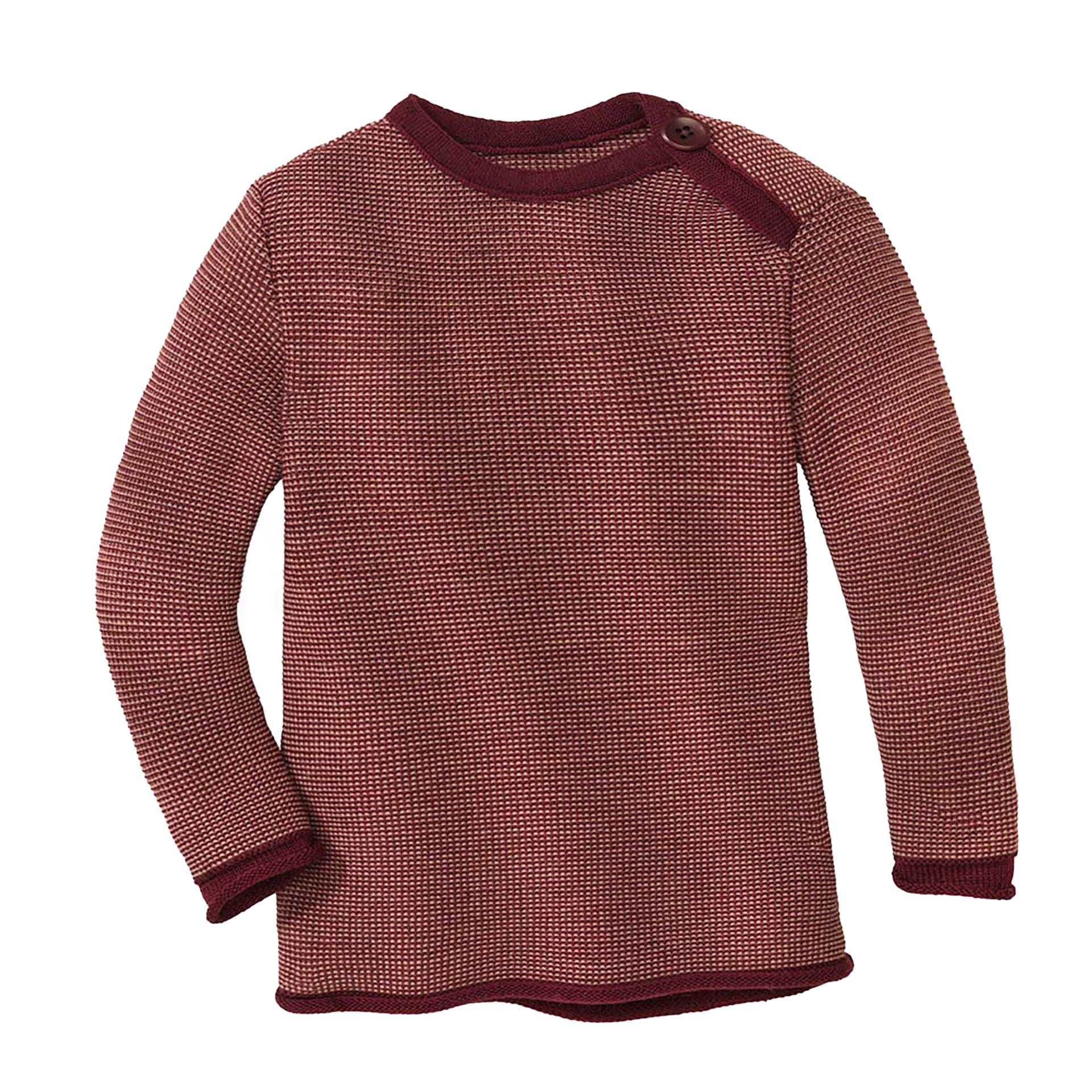Disana Jersey con cierre de botones en el cuello, 100% lana merino orgánica GOTS, IVN Best | recién nacido bebé niño pequeño unisex | fabricado en Alemania