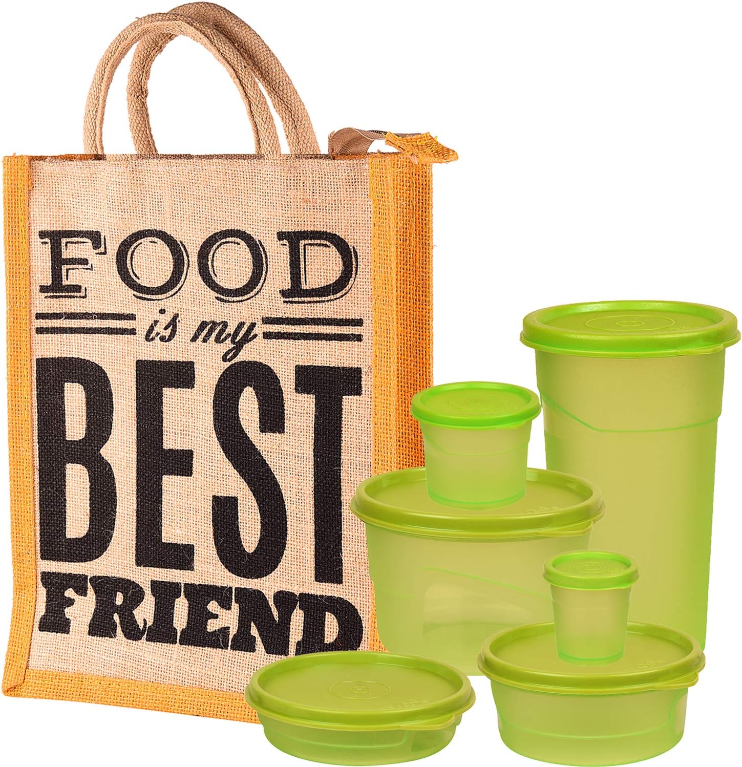 Ryan Rich Lunch Box with Jute Bag Containers Tiffin for Office Collage and School Ideal for Men Women and Childrens (Lunch Box Container Size - 100 ml, 175 ml, 225 ml, 350 ml, 375 ml, 550 ml) - A56