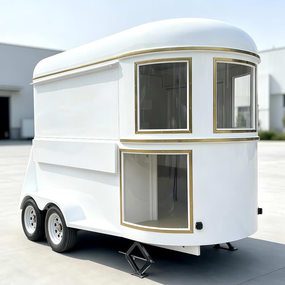 in-Stock and Ready to Ship Food Horse Trailer Fast Food Truck Coffee Cart