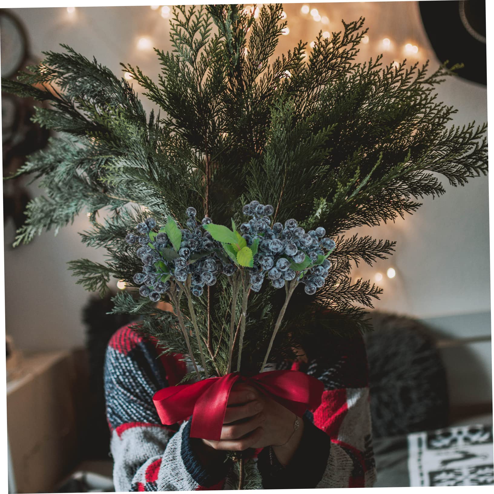 Abaodam 15pezzi Bacche Artificiale da Decorazioni Natalizie per Composizioni Floreali e Wreaths per Eventi e Decorazioni Domestiche