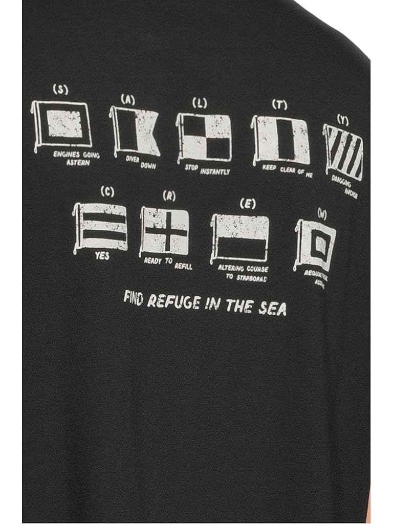 Black Salty Crew Call Sign Short Sleeve Tee