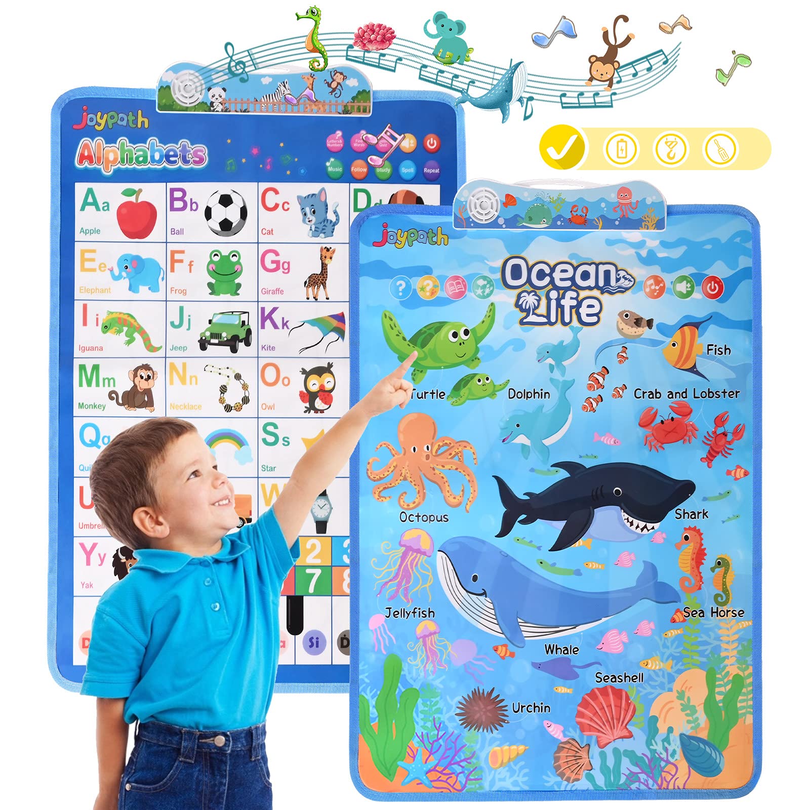 Buy [2 SETS] Electronic Interactive Alphabet +Ocean Life Educational