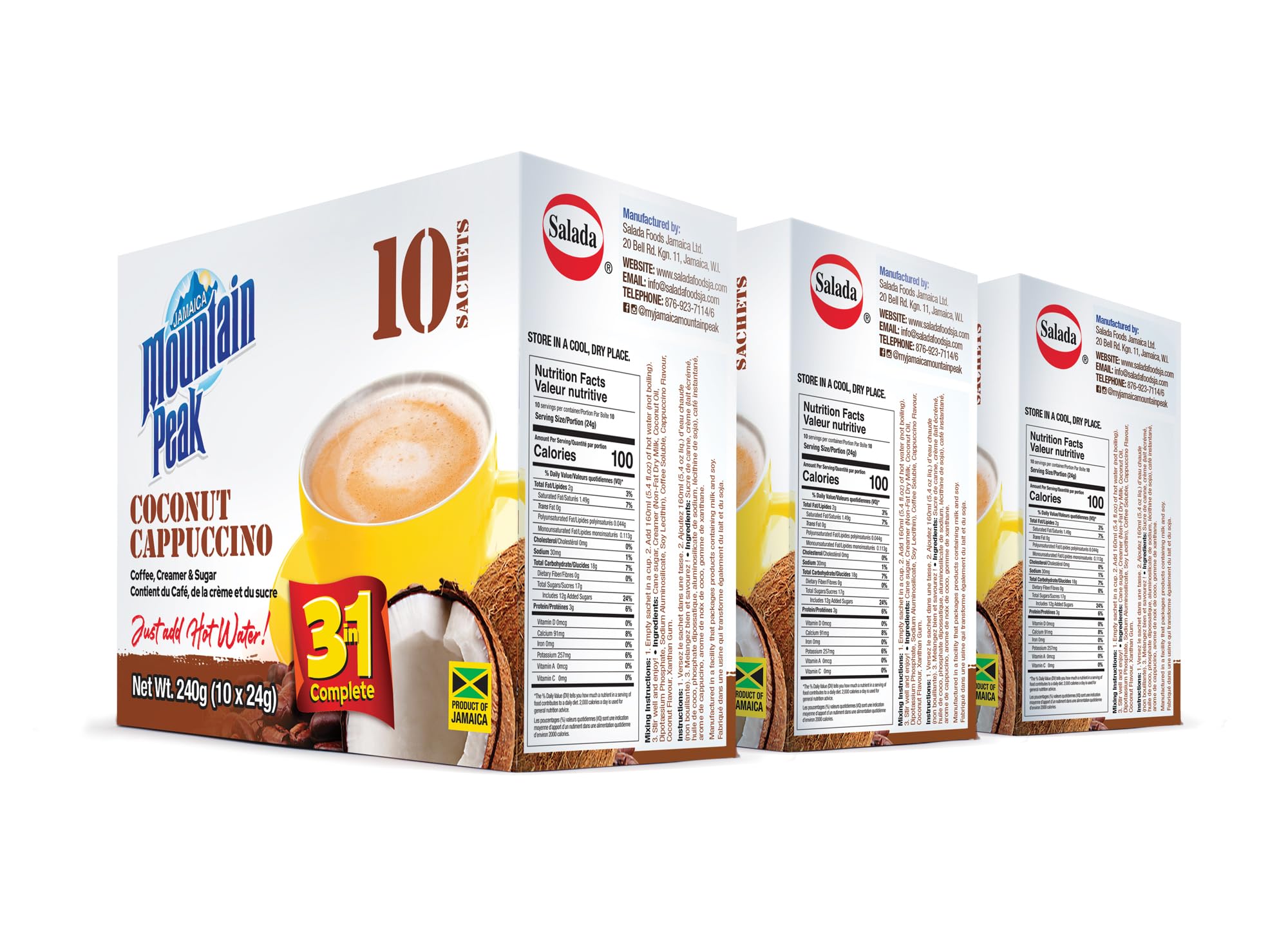 Amazon.com: Jamaica Mountain Peak Coconut Cappuccino 3 in 1