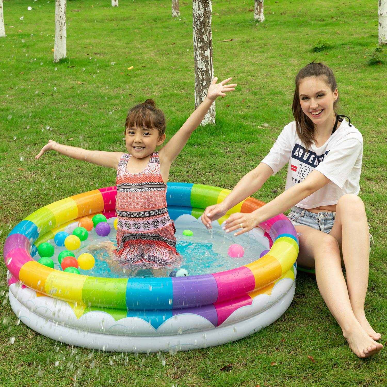 Amazon.com: JOYIN Inflatable Kiddie Pool, 2 Pack 47 display picture 1