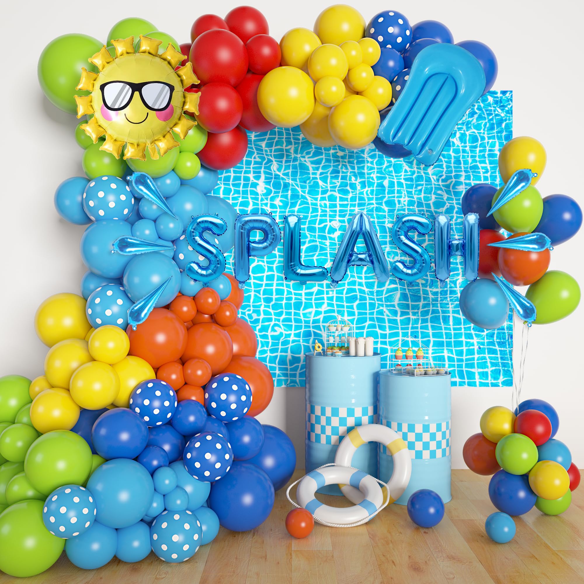 Amazon.com: Amandir 159PCS Summer Pool Beach Party Decorations Splash