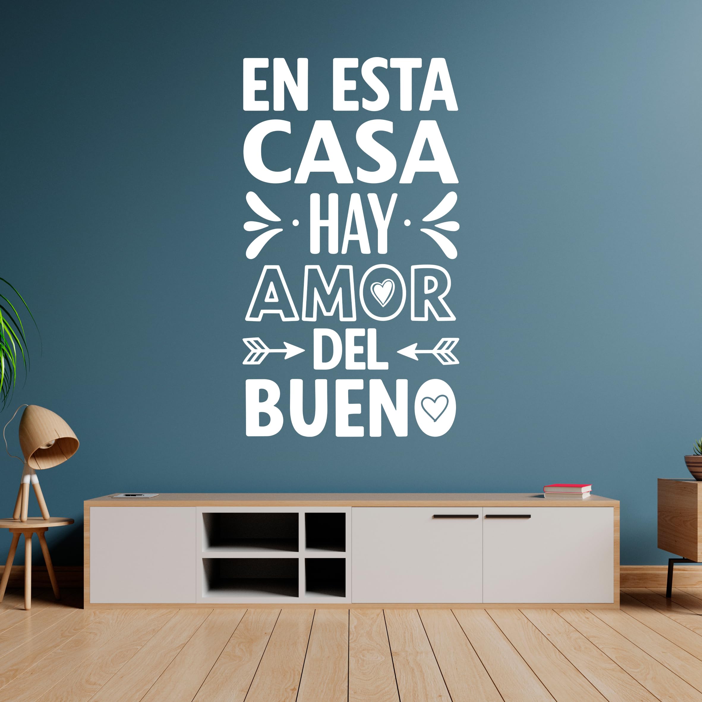 Vinilo decorativo de pared con frase familiar adhesivo para cocina y comedor