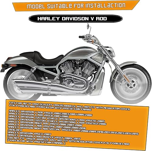 Miniatura 6 de Barra de choque Protector de motor Autopista Autopista Barra para Harley V-Rod Vrod Night Rod Muscle VRSC VRSCF VRSCA (negro)