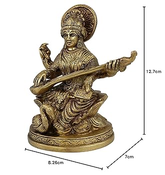 Amazon.co.jp: サラスヴァティー像置物Idol Hindu宗教アート