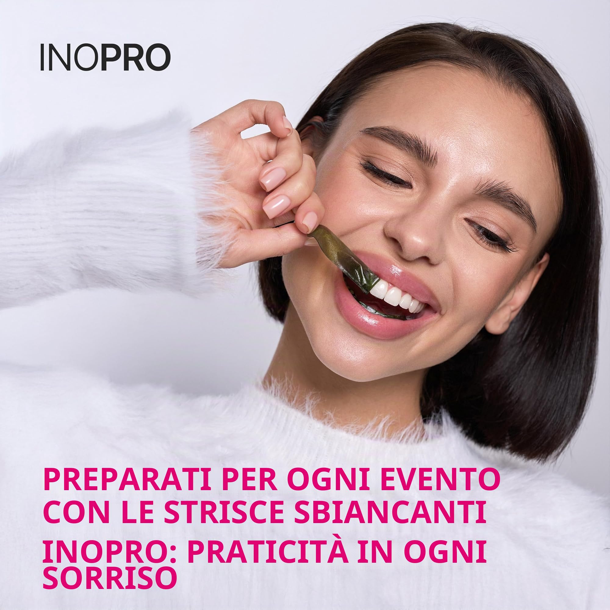 InoPro - Il verde è il nuovo bianco. Le nostre strisce sbiancanti sbiancano efficacemente i denti senza danneggiare la salute orale. Le nostre strisce sbiancanti verdi hanno una rimozione delle