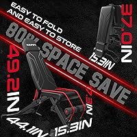 Vista 7 de Keppi 900LB Weight Bench, Adjustable Foldable Workout Bench Press for Full Body Strength Training, Incline Decline Bench with Fast Folding - New