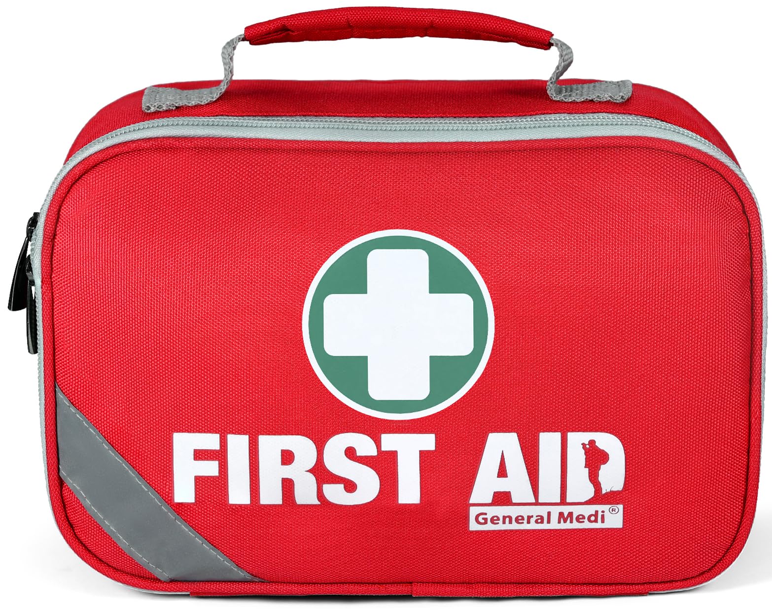 General Medi 2-in-1 First Aid Kit (215 Piece Set) + 43 Piece Mini First Aid Kit -Includes Ice(Cold) Pack, Moleskin Pad and Emergency Blanket for Travel, Home, Office, Car, Workplace Red