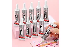 B7000 Jewelry Glue for Rhinestones, Cridoz 10Pack Super Craft Glue