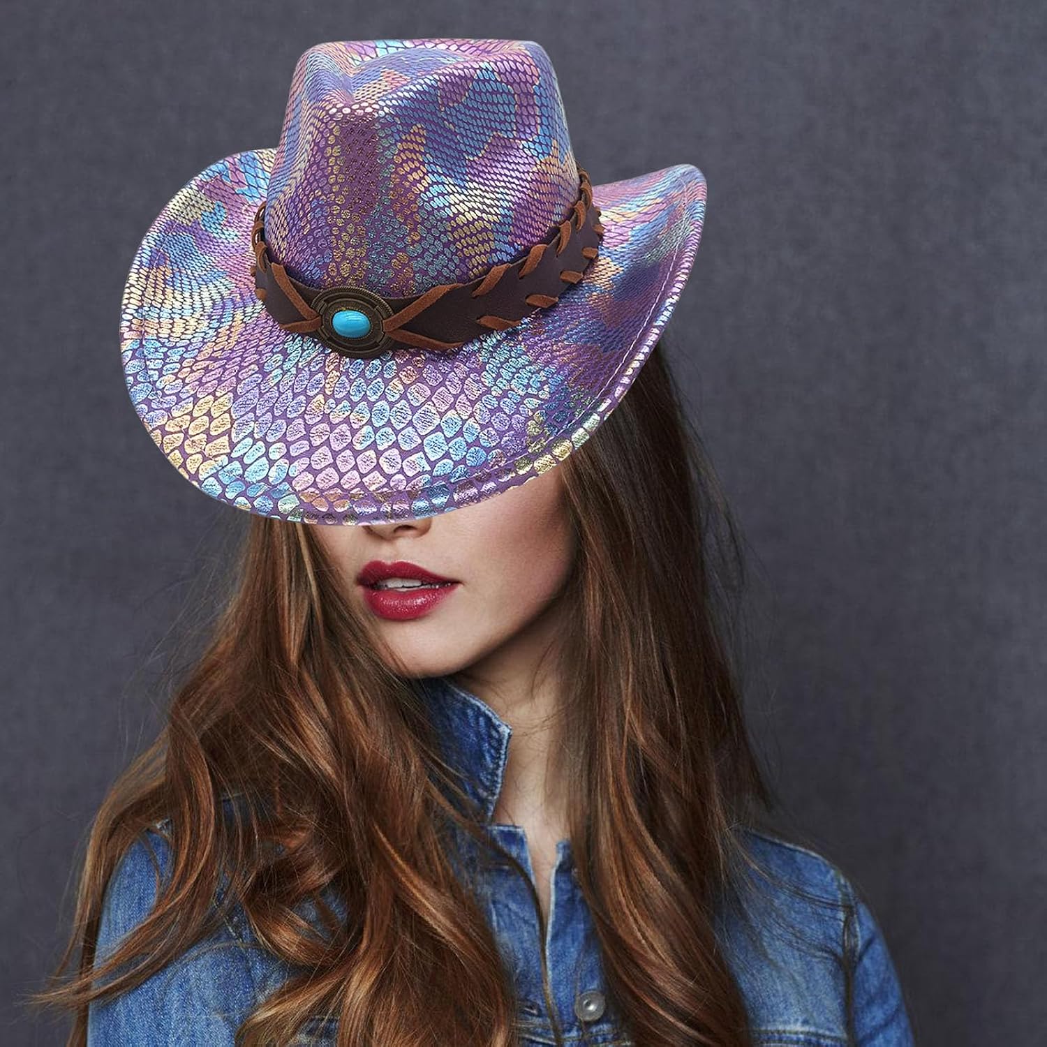 Colorful Denims Hat Breathable Jean Hat Unisex Denims Hat Stylish Party Hat for Trendy Outdoor Event
