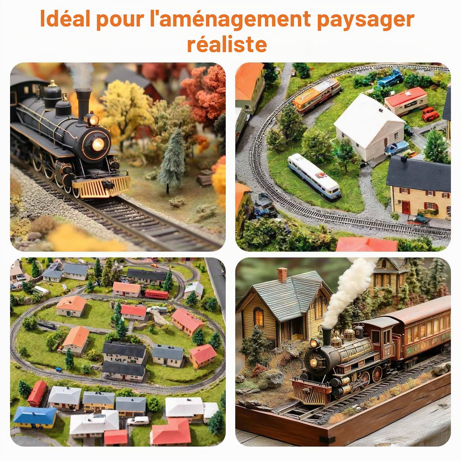 Evemodel Modèle Voie H0 1:87 Code 100 19" Rail Droit Cuivre Nickel avec Connecteur Décor Paysage (12/Pkg)