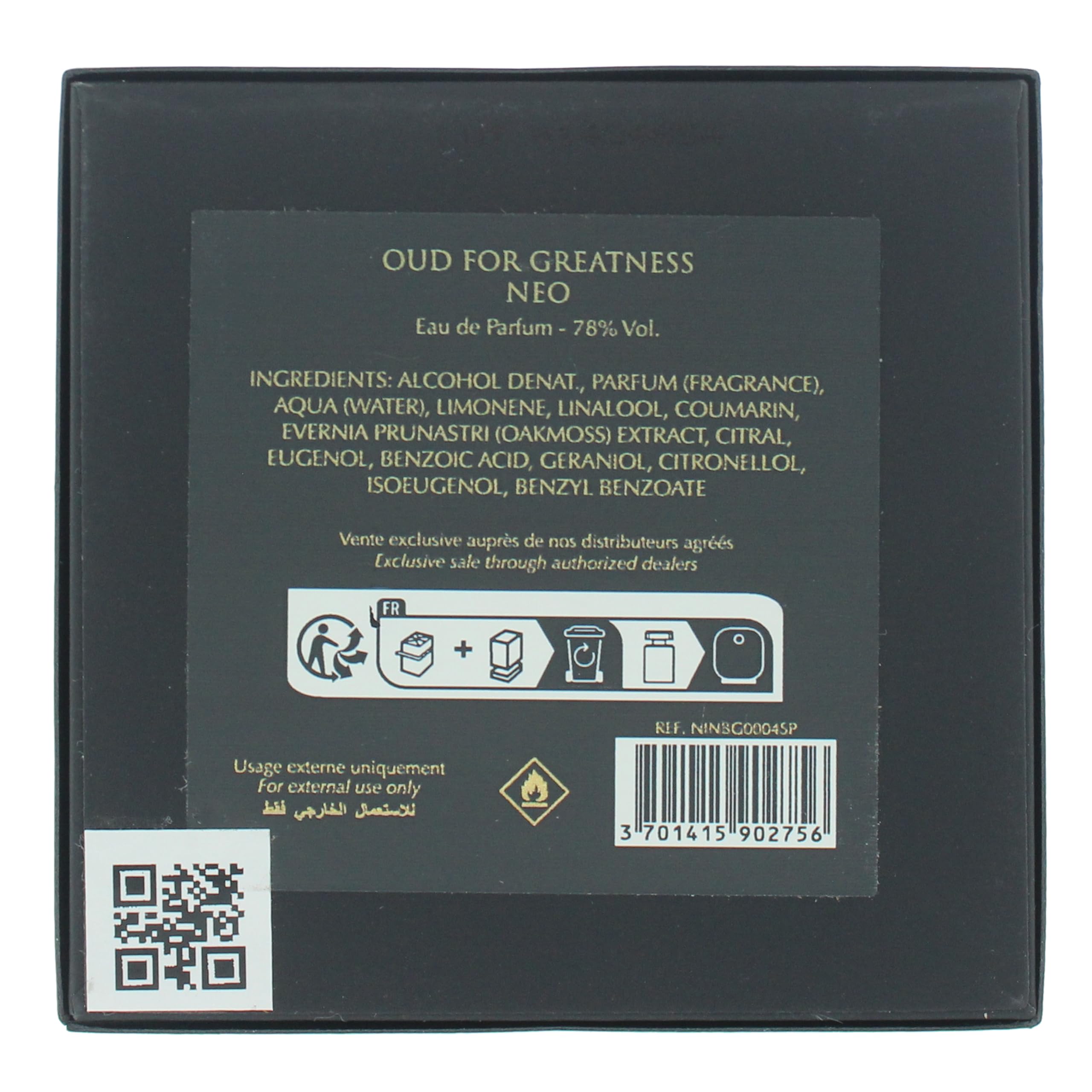 Profumo Donna Initio Oud for Greatness Neo EDC 90 ml - Marca: Initio - EAN: 3701415902756