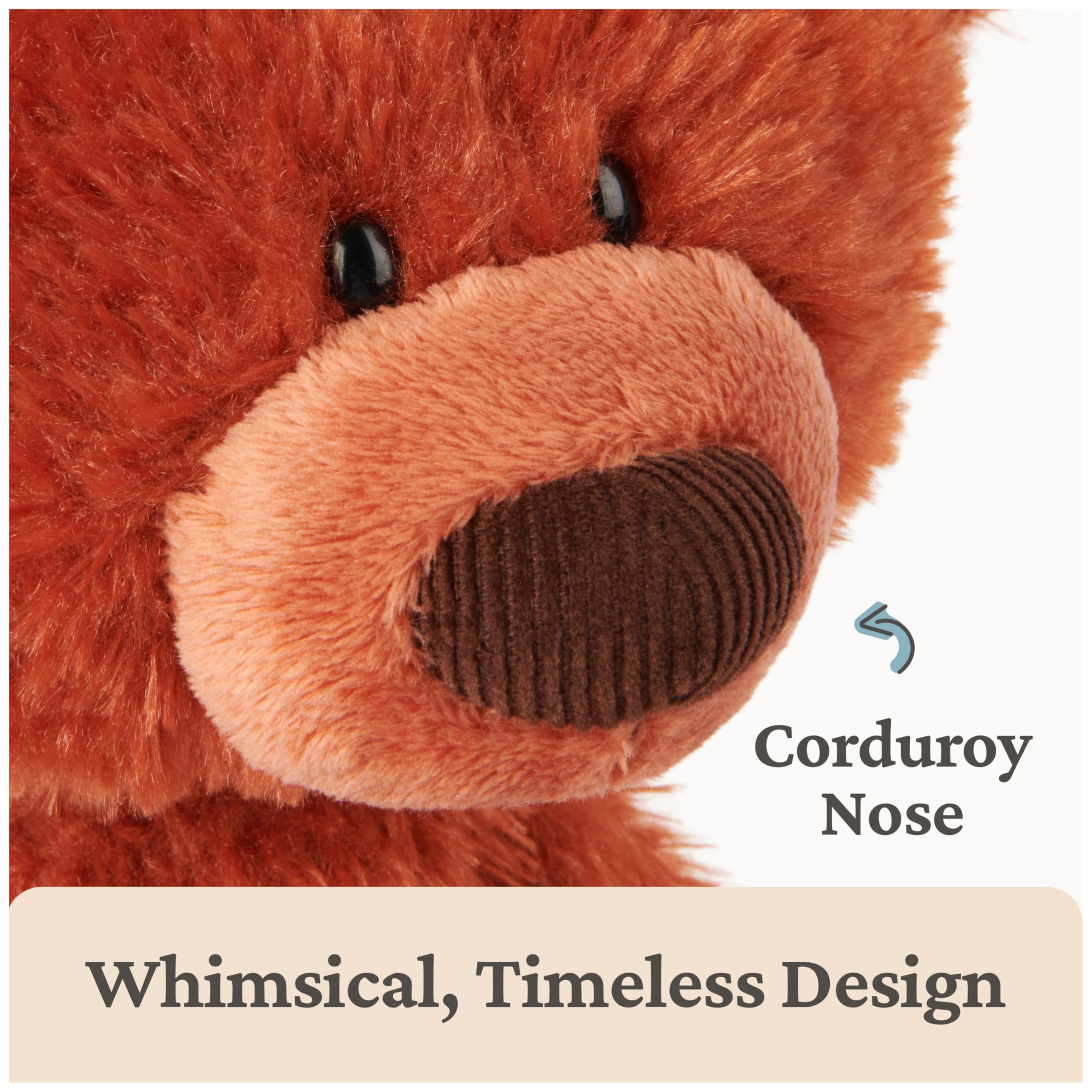 GUND Zahnstocher Pumpkin Pie, Teddybär Stofftier ab 1 Jahren, Kürbisorange, 38,1 cm