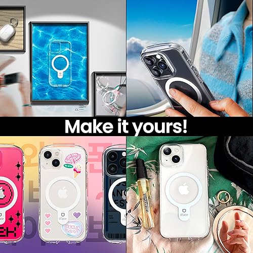 Miniatura 6 de iFace Funda transparente compatible con iPhone 15 Pro, funda de agarre para teléfono celular probada contra caídas (compatible con MagSafe)