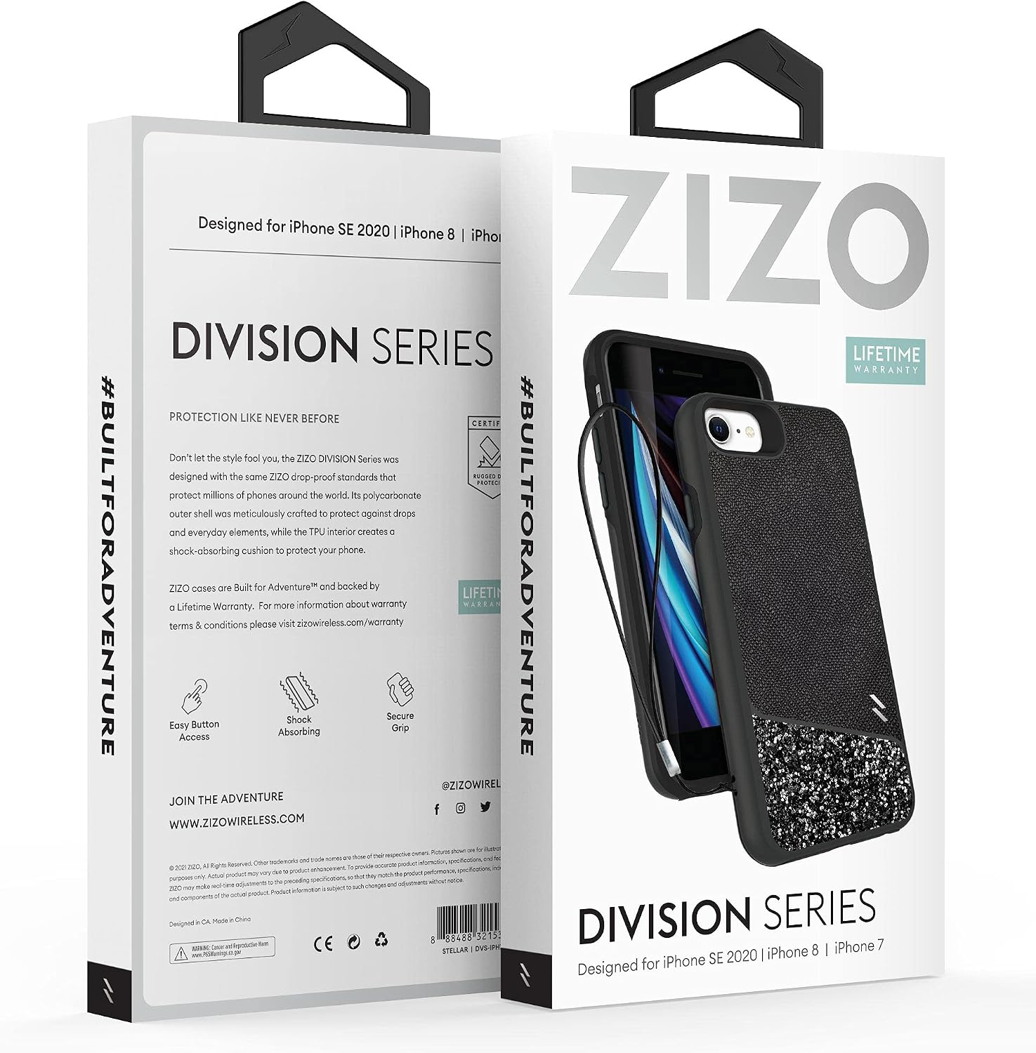 Zizo Division Series for iPhone SE (3rd and 2nd gen)/8/7 Case - Stellar