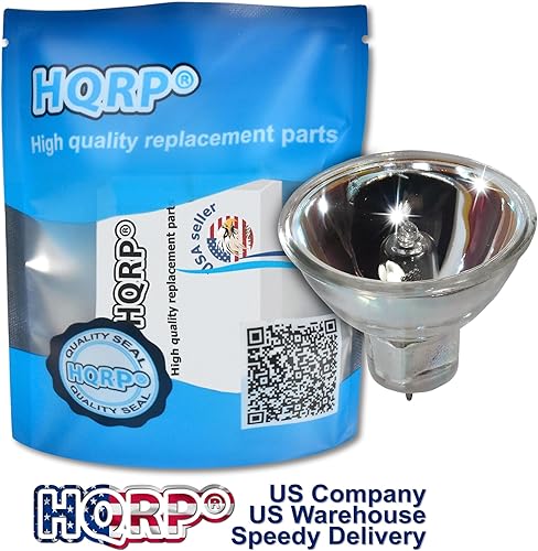 Miniatura 2 de HQRP Bombilla halógena de 15 V 150 W con forma MR16 GZ6.35 compatible con Topcon 300320600 6070 70100 7585 300 OM-5 OMS-300 OMS-75s 41107-50130 EFR