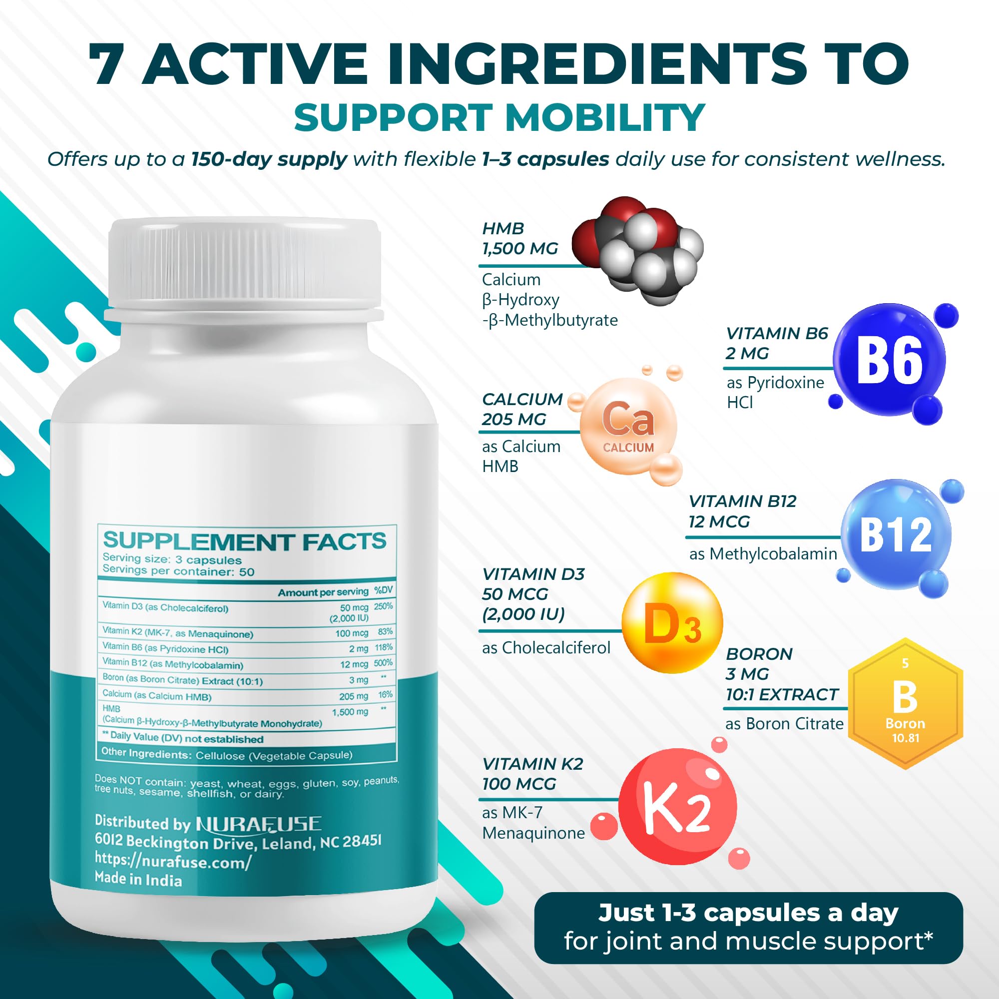 Liposomal HMB with Vitamin D3, K2 - Support Muscle Mass, Recovery — Amazon image 4