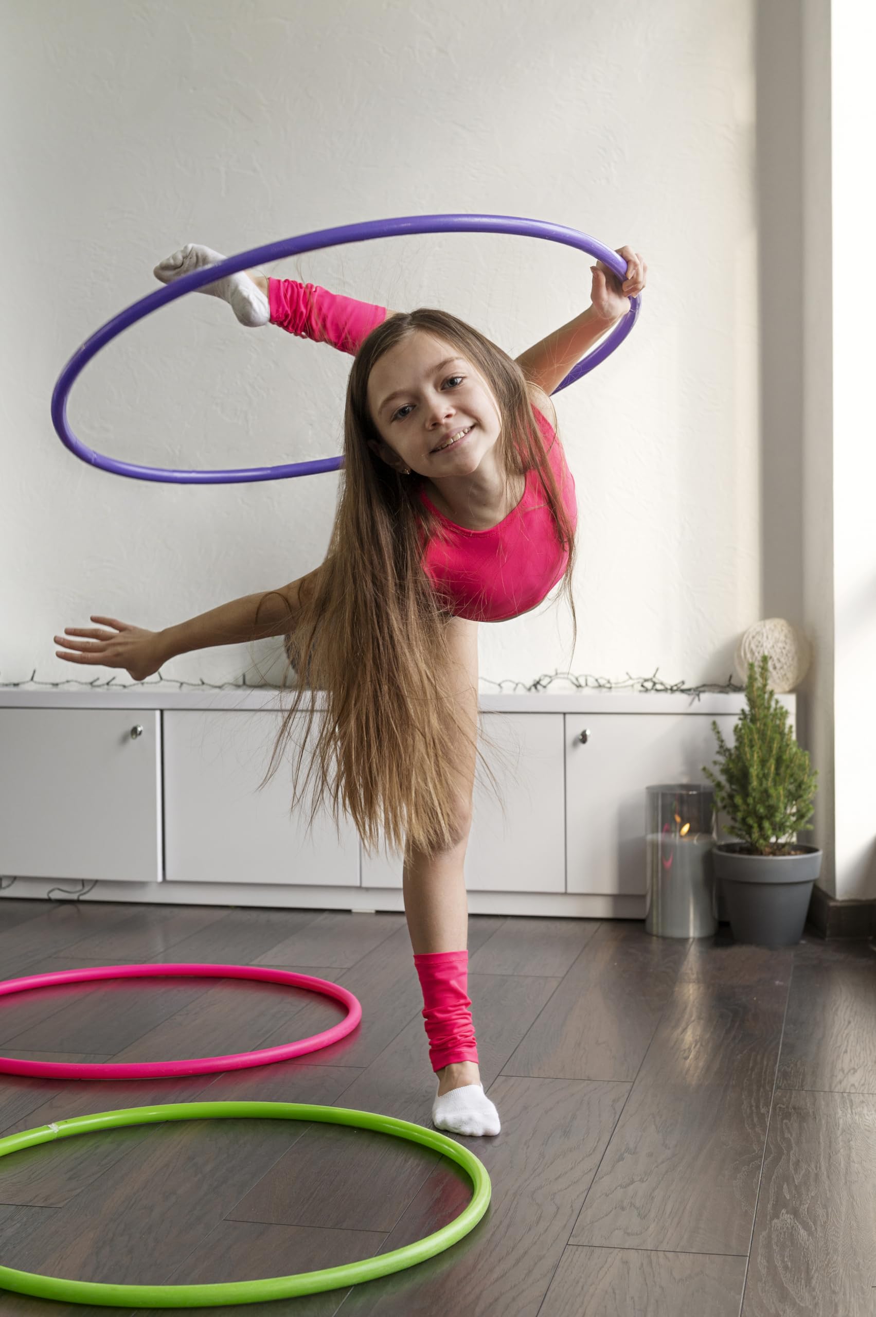 Protoner Hula Hoop Set, 18-36 inch, Jointless Design (18 inch)-picture-26